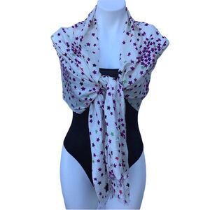 Anthropologie Cooperative Star Raw Hem Scarf